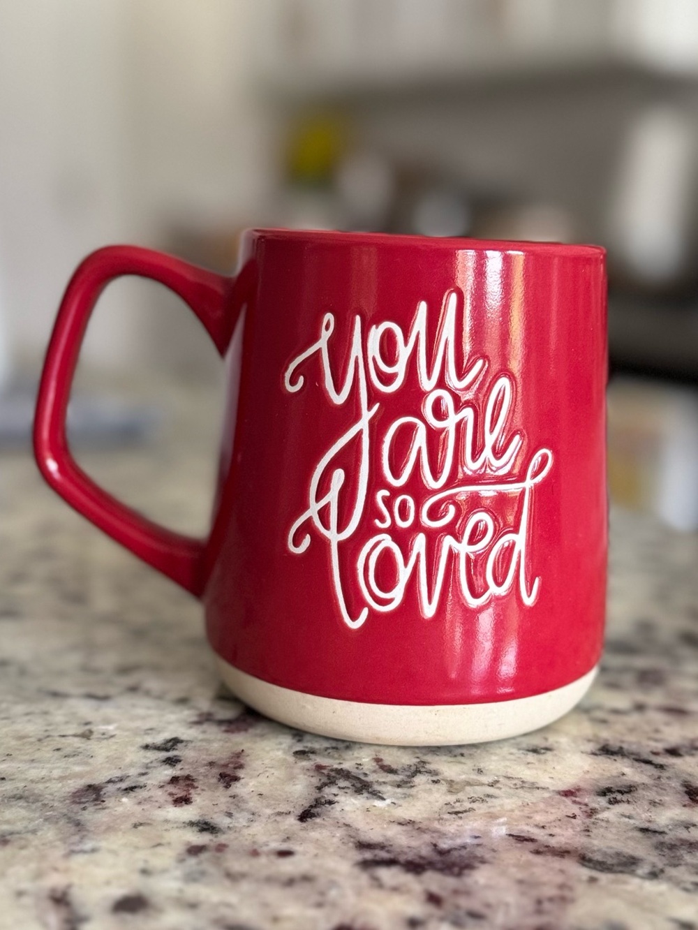 Fig & Fern Red “You are so Loved” Oversized Mug